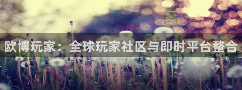 银河娱乐3平台注册：欧博玩家：全球玩家社区与即时平台整合