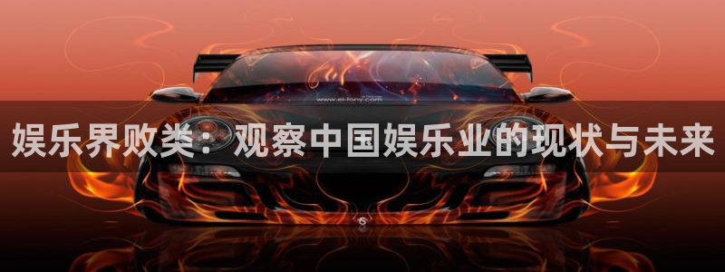 www.银河娱乐体育.com：娱乐界败类：观察中国娱乐业的现状与未来